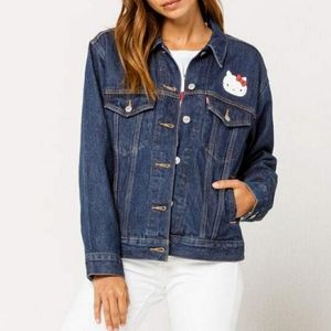 NWT LEVI'S × HELLO KITTY RARE DENIM TRUCKER JACKET